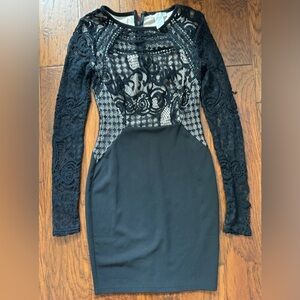 Women’s Elegant Black Lace Dress